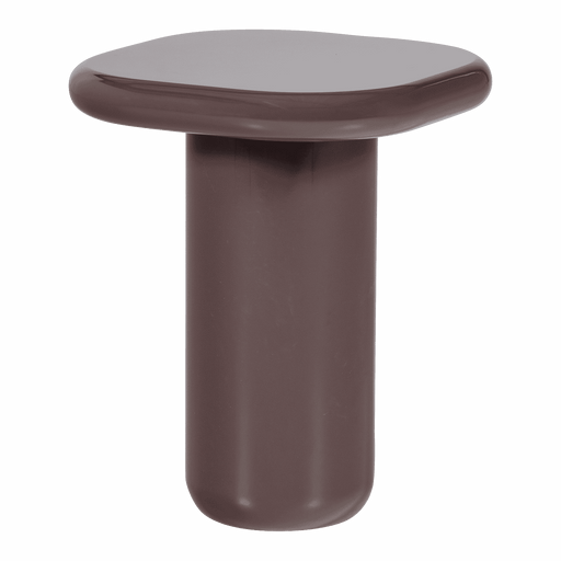 WOOOD Bijzettafel Zava 50 x 50cm - Donkerbruin - Ovaal - ThatLyfeStyle