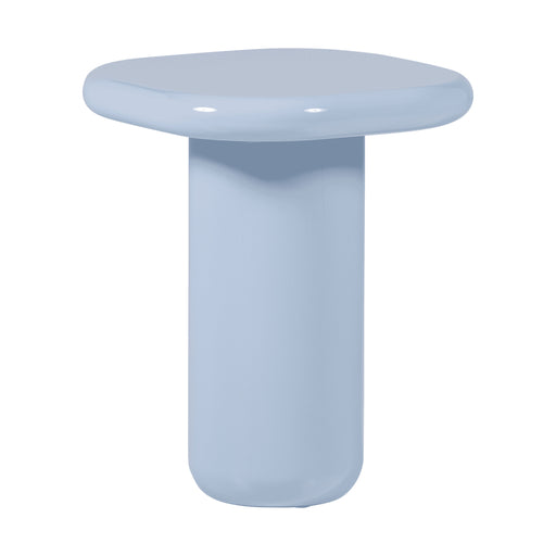 WOOOD Ronde Bijzettafel Zava 50 x 50cm - Lichtblauw - Ovaal - ThatLyfeStyle