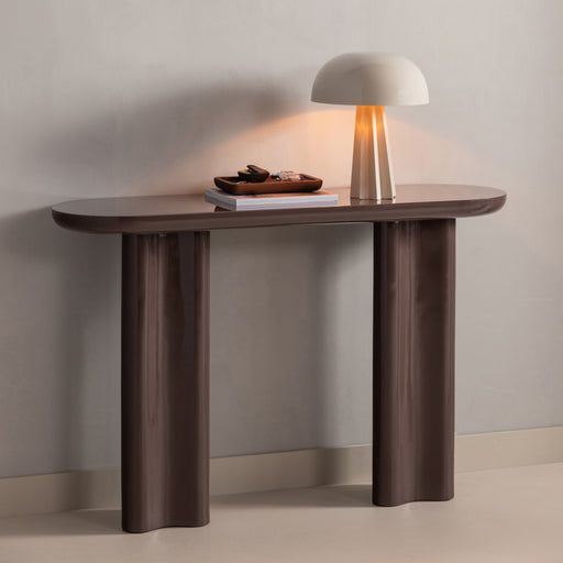 WOOOD Sidetable Evara 120cm - Donkerbruin - ThatLyfeStyle
