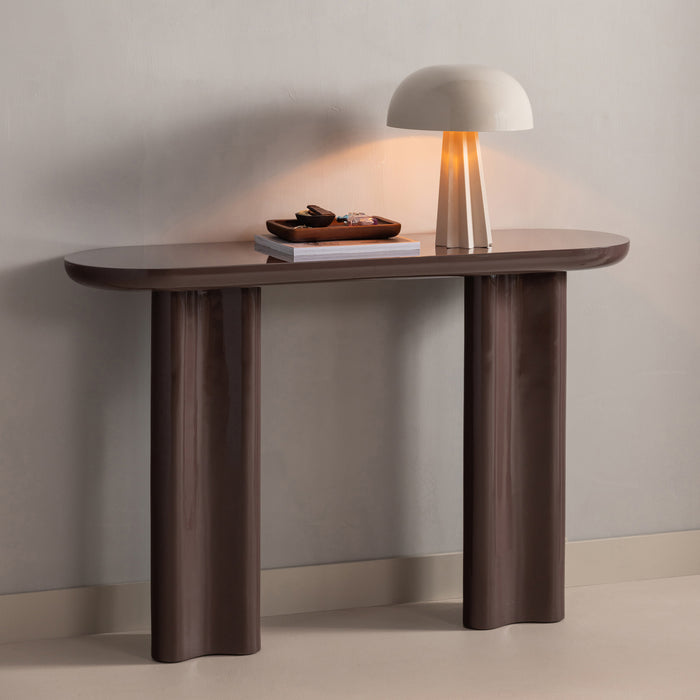 WOOOD Sidetable Evara 120cm - Donkerbruin - ThatLyfeStyle