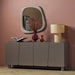 WOOOD Dressoir Root Grenenhout, 200cm - Truffelbruin - ThatLyfeStyle