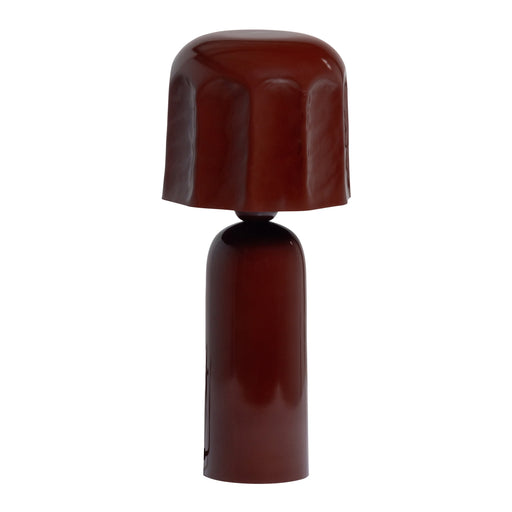 WOOOD Tafellamp Lumira 39cm - Bruinrood - ThatLyfeStyle