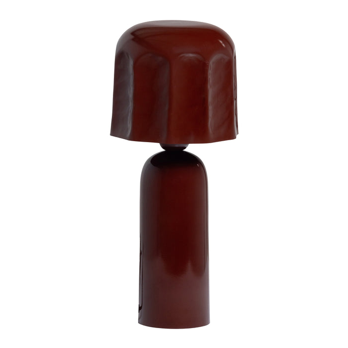 WOOOD Tafellamp Lumira 39cm - Bruinrood - ThatLyfeStyle