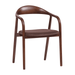 WOOOD Eetkamerstoel Bran Velvet en beukenhout - Bruin - ThatLyfeStyle
