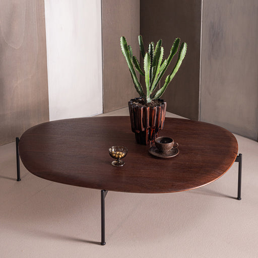 WOOOD Organische Salontafel Kota 121 x 97cm - Bruin