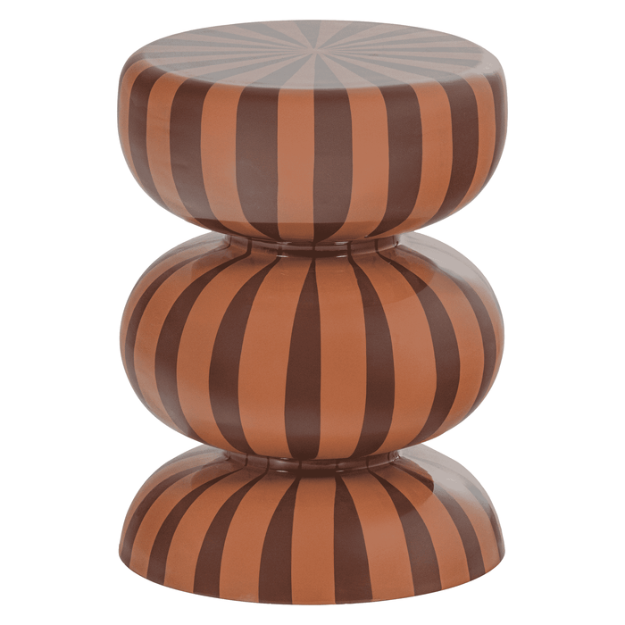 WOOOD Bijzettafel Ravo 36cm - Bruin/Roze - Rond