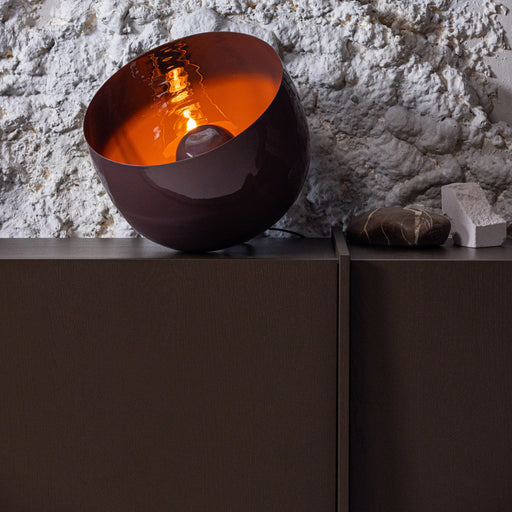 WOOOD Tafellamp Mero 35cm - Bruin - ThatLyfeStyle
