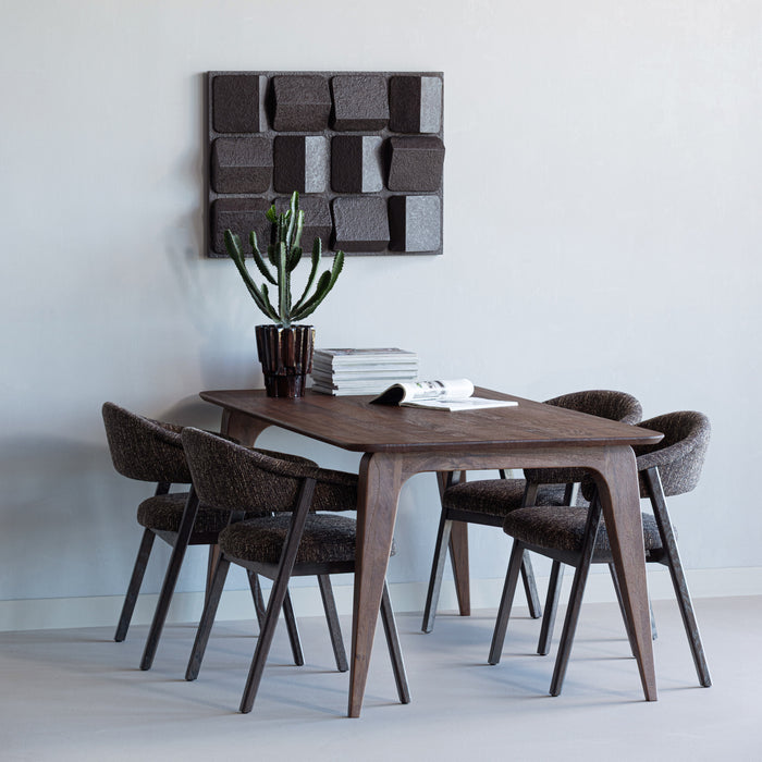 WOOOD Eettafel Rubo Mangohout, 180 x 95cm - Bruin