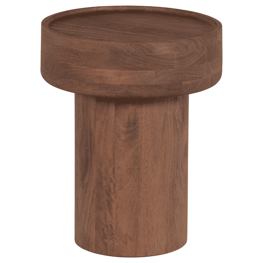 WOOOD Bijzettafel Dara Mangohout, 40cm - Bruin - Rond