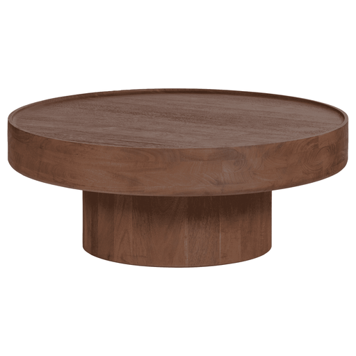WOOOD Salontafel Dara Mangohout, 90cm - Bruin - Rond - ThatLyfeStyle