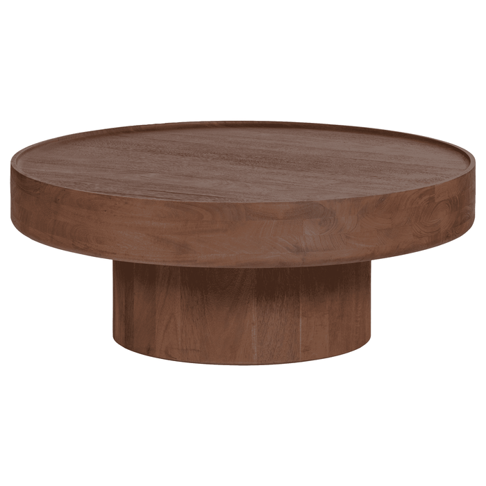 WOOOD Salontafel Dara Mangohout, 90cm - Bruin - Rond