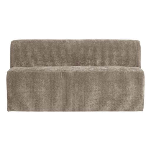 WOOOD Modulaire Eetkamerbank Mojo Base Rib, 164cm - Donker Zand