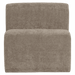 WOOOD Modulaire Eetkamerbank Mojo Base Rib, Midden 84cm - Donker Zand