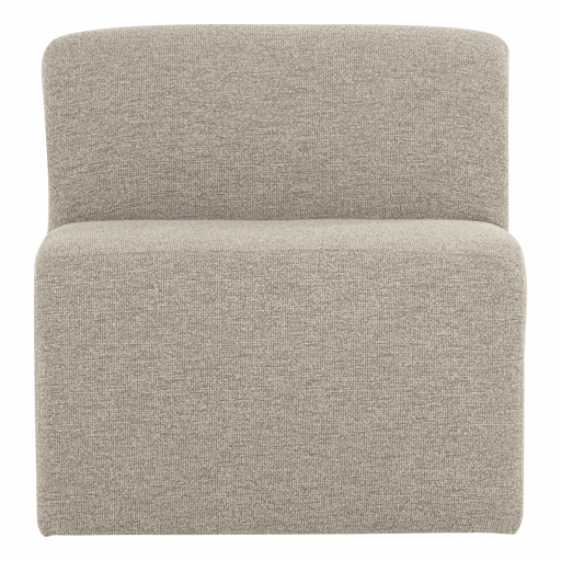 WOOOD Modulaire Eetkamerbank Mojo Base Bouclé, Midden 84cm - Beige