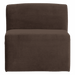 WOOOD Modulaire Eetkamerbank Mojo Base Velvet, Midden 84cm - Bruin
