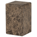 WOOOD Vierkante Bijzettafel Vexa Marmer, 30 x 30cm - Bruin