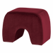 WOOOD Poef Lucen Velvet - Bordeauxrood