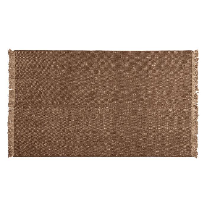 WOOOD Vloerkleed Ruglio Wol & Jute, 200 x 300cm - Bruin