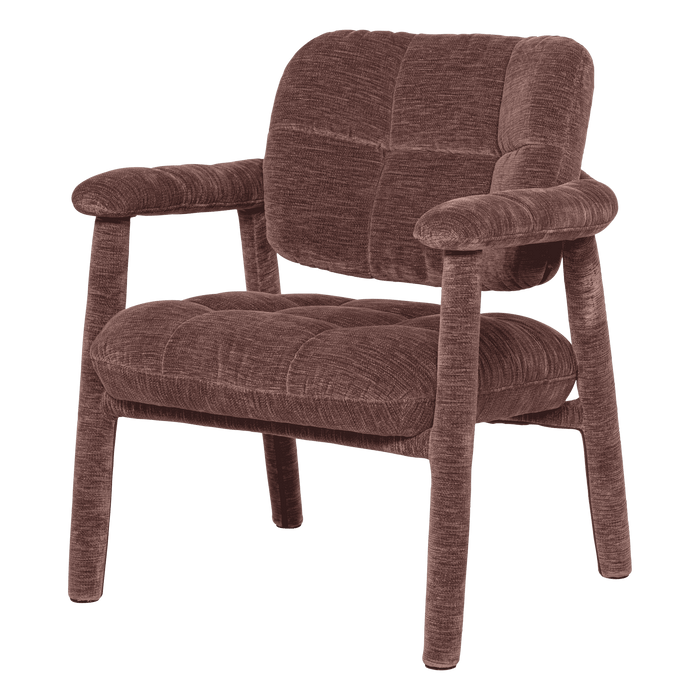 WOOOD Fauteuil Loom Chenille - Oudroze