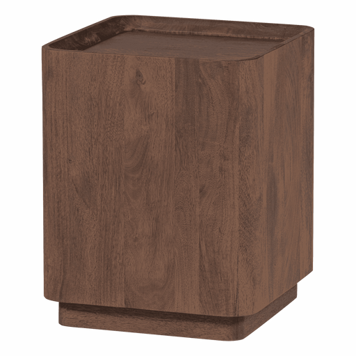 WOOOD Vierkante Bijzettafel Volu Mangohout, 40 x 40cm - Bruin