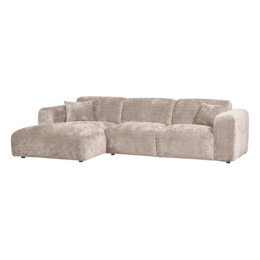 WOOOD Loungebank Cloud Links, Chenille, 290cm - Naturel