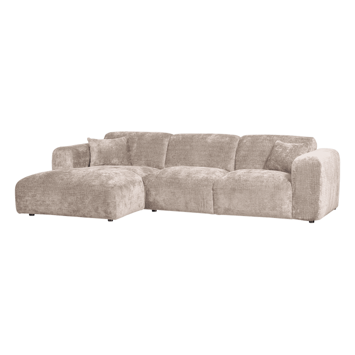 WOOOD Loungebank Cloud Links, Chenille, 290cm - Naturel