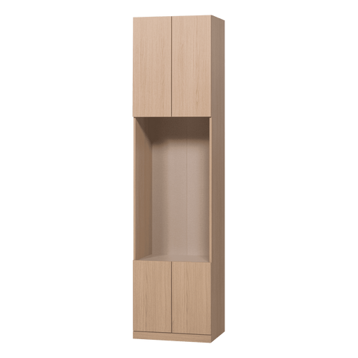 WOOOD Opbergkast Build Half open, Eikenlook, 215 x 54cm - Naturel