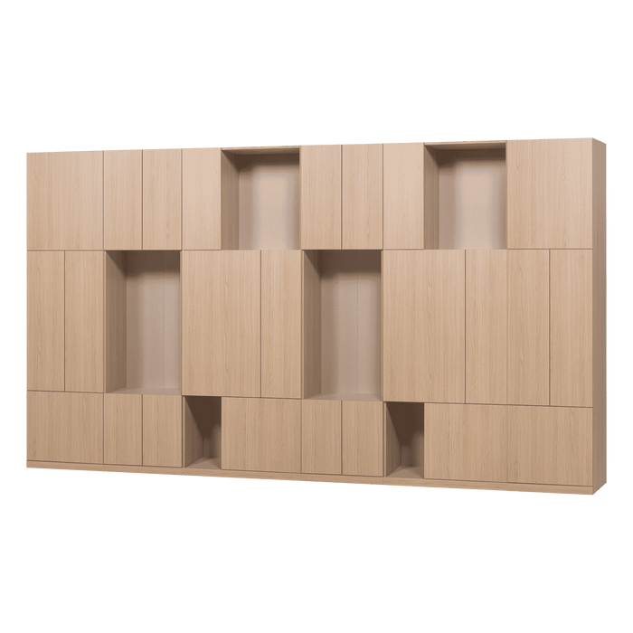 WOOOD Opbergkast Build Eikenlook, 215 x 376cm - Naturel