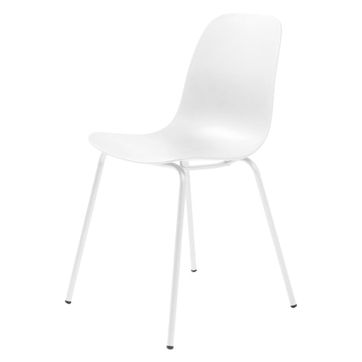 Set van 4 - Nest of Nora Eetkamerstoelen Zoey - Metaal - Wit