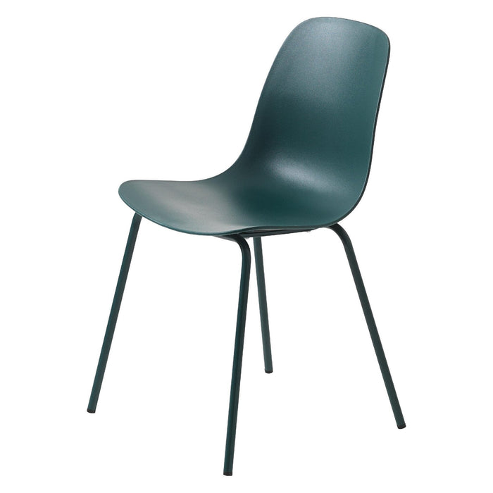 Set van 4 Nest of Nora Eetkamerstoelen Zoey Metaal Blauw