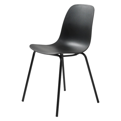 Set van 4 - Nest of Nora Eetkamerstoelen Zoey - Metaal - Zwart