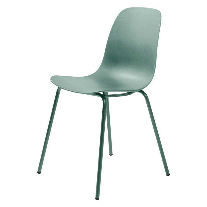 Set van 4 - Nest of Nora Eetkamerstoelen Zoey - Metaal - Zachtgroen