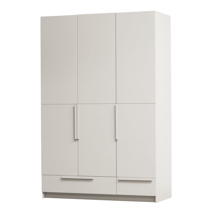 WOOOD Kledingkast Pure Grenenhout, 3-deurs - Dust
