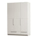WOOOD Kledingkast Pure Grenenhout, 3-deurs - Dust