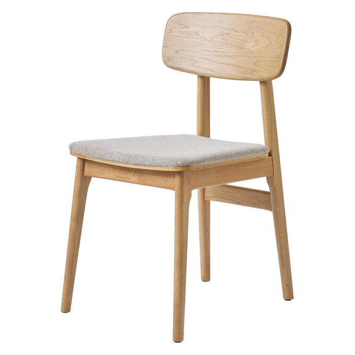 Set van 2 - Nest of Nora Houten eetkamerstoelen Ava - Eiken - Zand
