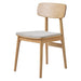 Set van 2 - Nest of Nora Houten eetkamerstoelen Ava - Eiken - Zand