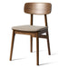 Set van 2 - Nest of Nora Houten Eetkamerstoelen Ava - Donker eiken - Zand