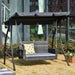 Hangbank - Hangstoel voor buiten - Schommelbank - Tuinbank - Zitbank - 2 -zits - 127 x 57,5 x 60 cm - ThatLyfeStyle