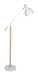 Artistiq Vloerlamp Maynor 166cm hoog, Verstelbaar, Metaal en hout - Wit