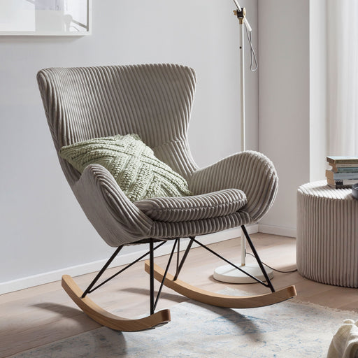 Artistiq Schommelstoel Eryk Rib - grijs - ThatLyfeStyle
