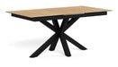 Bendt Uitschuifbare Eettafel Line Keramiek in eikenlook, 168/210 x 90cm - Naturel - ThatLyfeStyle