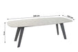 4 Seasons Outdoor Montana dining tuintafel 240 x 103 cm antraciet