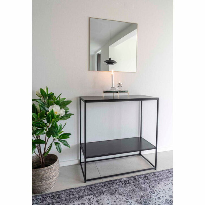 QUVIO Spiegel vierkant – Staal – 60×60 cm – Messing - ThatLyfeStyle