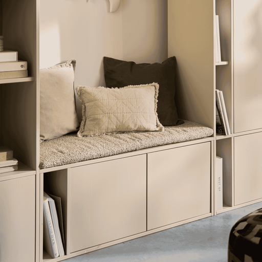 vtwonen TV-meubel/Bankje Settle Down Met zitkussen, Grenenhout, 108cm - Dust - ThatLyfeStyle