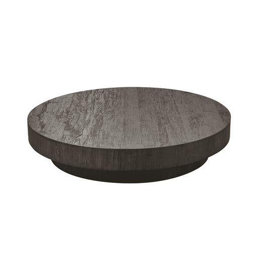 vtwonen Ronde Salontafel Shield Too MDF, 100cm - Donkerbruin - Japandi
