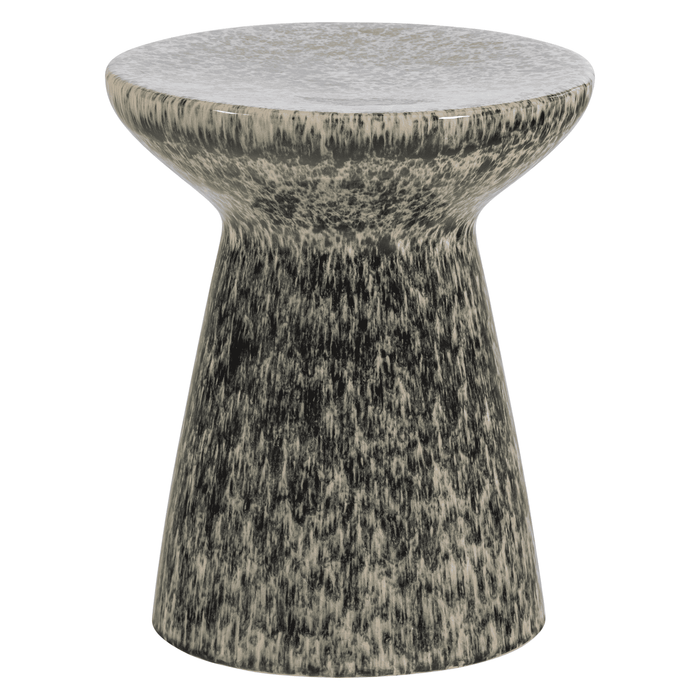 vtwonen Ronde Bijzettafel Fleck Keramiek - Donkergrijs