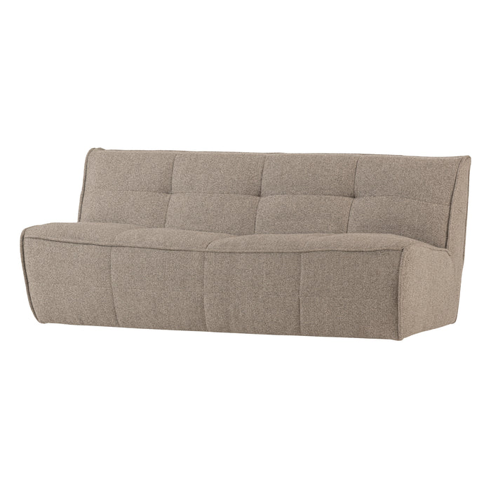 vtwonen 3-zits Bank Cluster Bouclé, 204cm - Khaki bruin - ThatLyfeStyle
