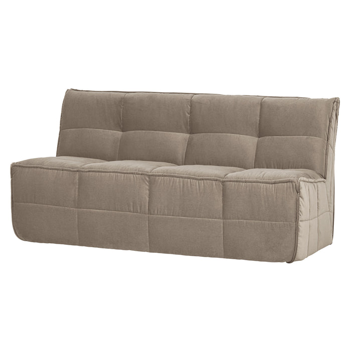 vtwonen Eetkamerbank Cluster Velvet, 164cm - Warm Taupe - ThatLyfeStyle