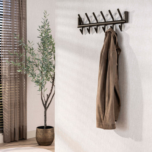 LifestyleFurn Kapstok Letica Met 2x 6 haken - Drift Brown - ThatLyfeStyle
