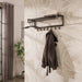 LifestyleFurn Kapstok Letica met 7 haken en plank - Drift Brown